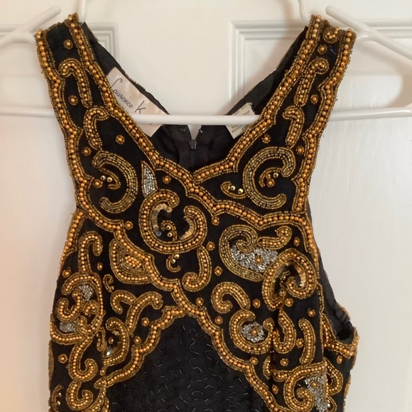 Laurence Kazar Dresses & Skirts - Vintage Laurence Kazar Black Beaded Cocktail Dress